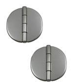 Marine Town Covered Round Hinges - Stainless Steel - 66mm (Pair)