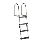 Garelick EEz-In Premium Folding Pontoon Transom Boarding Ladder
