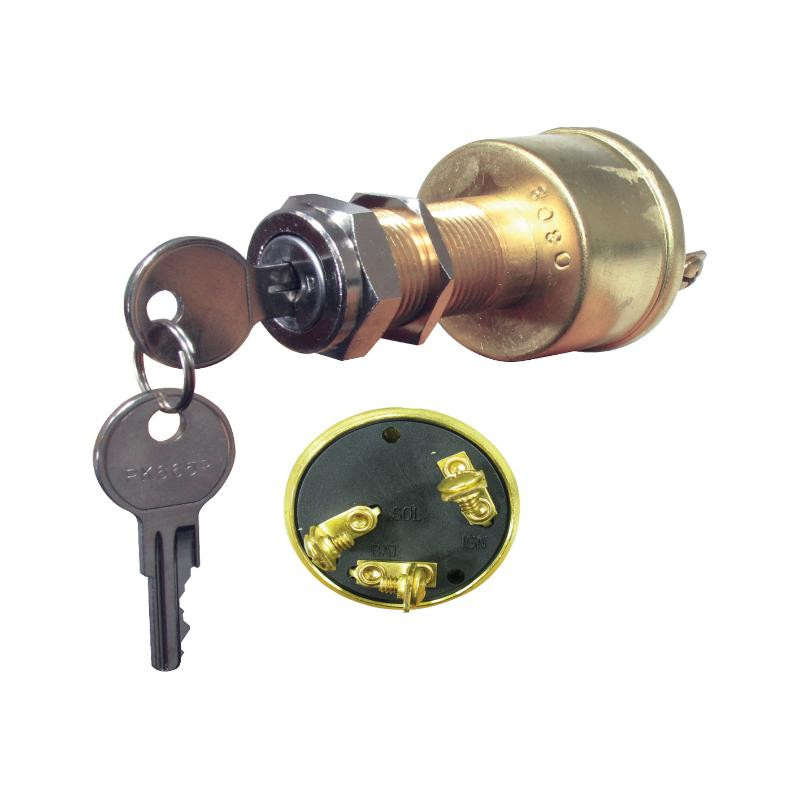 Sierra Marine Ignition Switch Brass (SMP390601) The Boat Warehouse