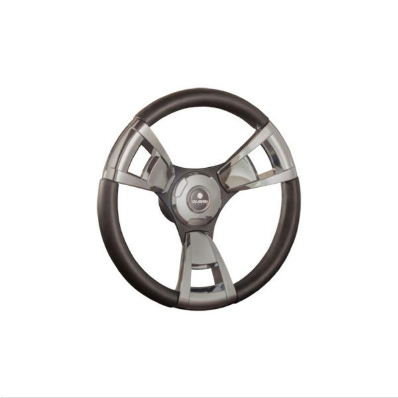 Gussi Italia Steering Wheel Model 13 Three Spoke Aluminium Brushed