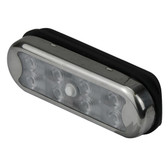 Rail mount light with switch stainless steel cover 12v led