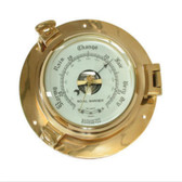 Marine Town Barometer - Porthole Brass