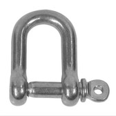 BLA Standard 'D' Shackles - Stainless Steel - 19mm Pin