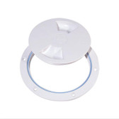Inspection Port - Polypropylene ABS - White with White Centre Cover