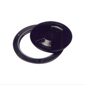 Inspection Port - Polypropylene ABS - Black with Black Centre Cover