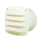 Louvre Vent - Plastic with Tail - White - Suits 75mm Hose