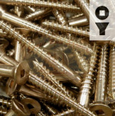 Silicon Bronze Screws - 14-Gauge Square Drive Flat Head