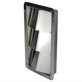 Stainless Steel Slotted 3 Louvre Vent - 304G