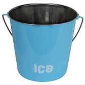 Stainless Steel Ice Bucket - Light Blue