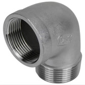 90 Degree Elbow Male/Female - Stainless Steel