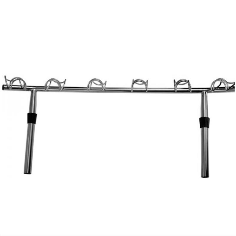 Viper Pro Series Double Wire 6 Way Stainless Steel Rod Rack (10005) The Boat Warehouse