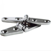 Viper Pro Series Heavy Duty Stainless Steel Polished Hinges - 95mmL (Pair)
