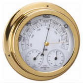 Barometer, Thermometer & Hygrometer - Polished Brass