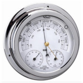 Barometer, Thermometer & Hygrometer - Chrome Plated Brass