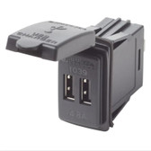 12/24V Dual USB 4.8A Switch Mount Charger