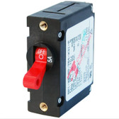 A Series Toggle Circuit Breakers - Single Pole, Red