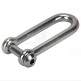 Shackle 'D' 316G Stainless Steel with Allen Key Round Head Pin
