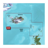 Garmin BlueChart G3 Micro SD Card - Iceland to Orkney Coastal Chart