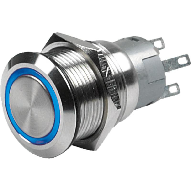 CZone Push Button ON/OFF with Blue LED, 3.3V (CZ-80-911-0061-00) | Boat ...