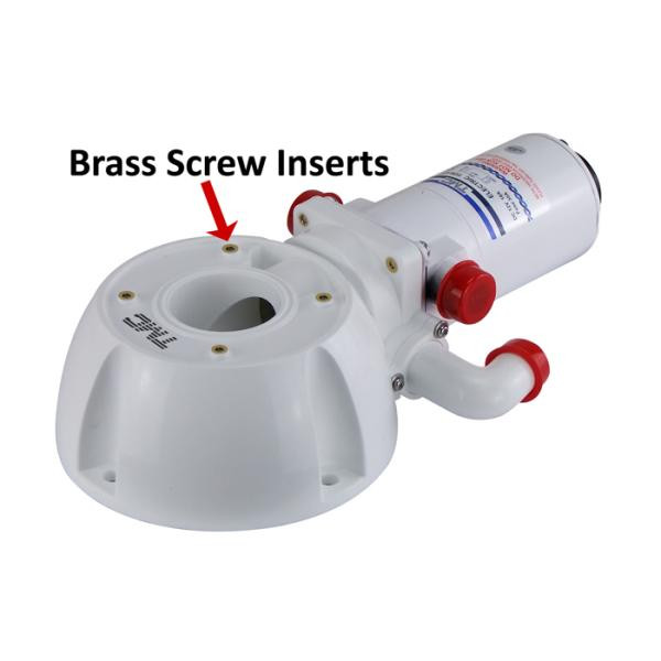 TMC Motor Macerator Base with Brass Screw Insert (45109 45110) Boat Warehouse Australia
