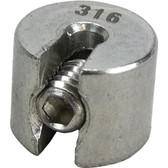 Stainless steel adjustable stop 316 grade