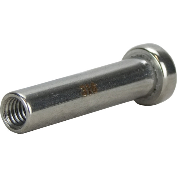Stainless Steel Bolt Swage With Internal Thread 316 Grade Boat