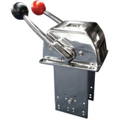 Stainless steel two lever top mount control single function