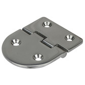 Flush mount cast stainless steel hinge round square 316g stainless steel
