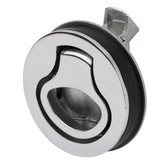Stainless steel round flush pull catch