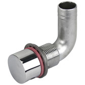 Fuel Breather - 316 Stainless Steel - 90 Degrees, 25mm