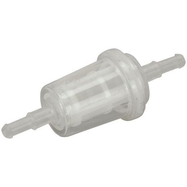 Plastic Inline Fuel Filter for Engines up to 2000cc Diesel & 2Stroke