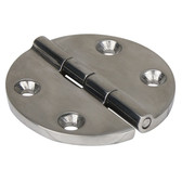 65mm Stainless Steel DOOR Round Hinge with Caps Boat Marine PAIR