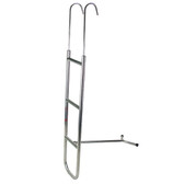 4 step support ladder stainless steel