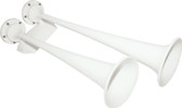 Fullblast Dual Trumpet Air-Electric Horn - White