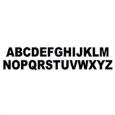 Self Adhesive Letters - Black, 100mm (Pair)