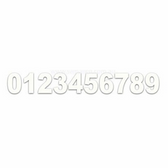 Self Adhesive Numbers - White, 165mm (Pair)