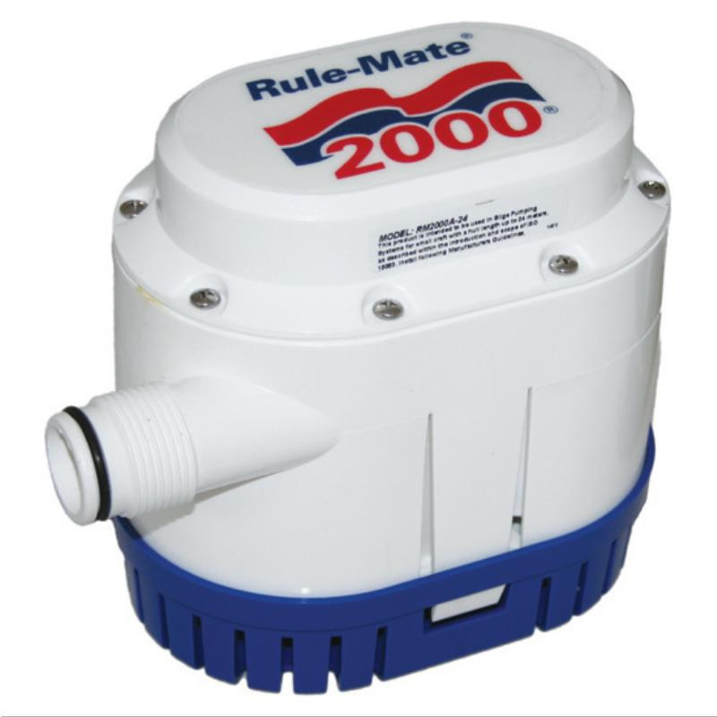 Rule Bilge Pumps RuleMate 2000 Automatic Bilge Pump Heavy Duty (RWB1392 RWB1392B) Boat