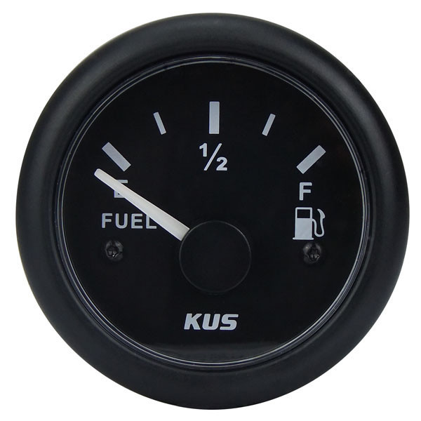 KUS Gauges KUS Fuel Tank Gauge Black (40108 40110) Boat Warehouse