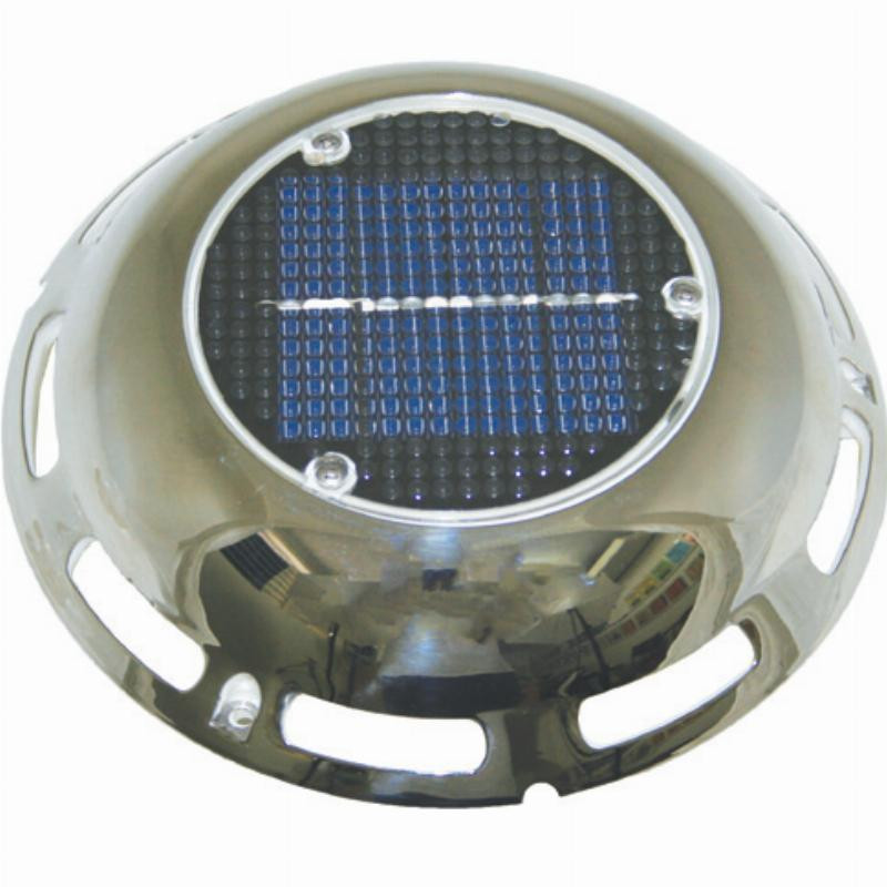 AAA Worldwide Enterprises Solar Vent With Battery Stainless Steel (RWB1737) Boat Warehouse