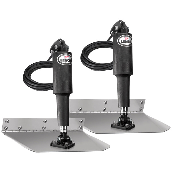 Lenco 12" X 12" Edgemount Trim Tab Kit W/Standard Tactile Switch Kit 12V