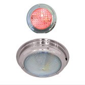 LED Dome Light - Stainless Red/White