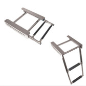 Telescopic Stainless Steel Ladders - Retractable Under Platform Ladder