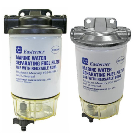 Fuel Water Separating Filter with 3/8 NPT Port Fittings Replacement for Marine Outboard Motor Mercury Replaces 