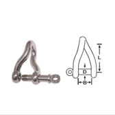 Twisted Shackles - Stainless Steel