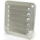 Stainless steel louvre vent rolled edges