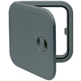 Plastic Hatch with Removable Hinge - Grey, 373mm x 373mm