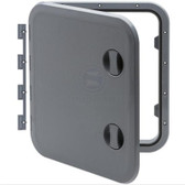 Plastic Hatch with Removable Hinge - Grey, 513mm x 458mm