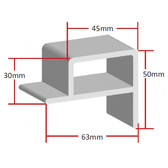 PVC Pontoon Edge - Square (per metre)