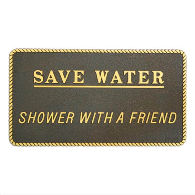 RWB Marine Plaque Save Water Shower With a Friend (RWB446FP26