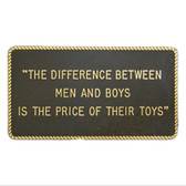 RWB Marine Plaque - Difference Between Men & Boys